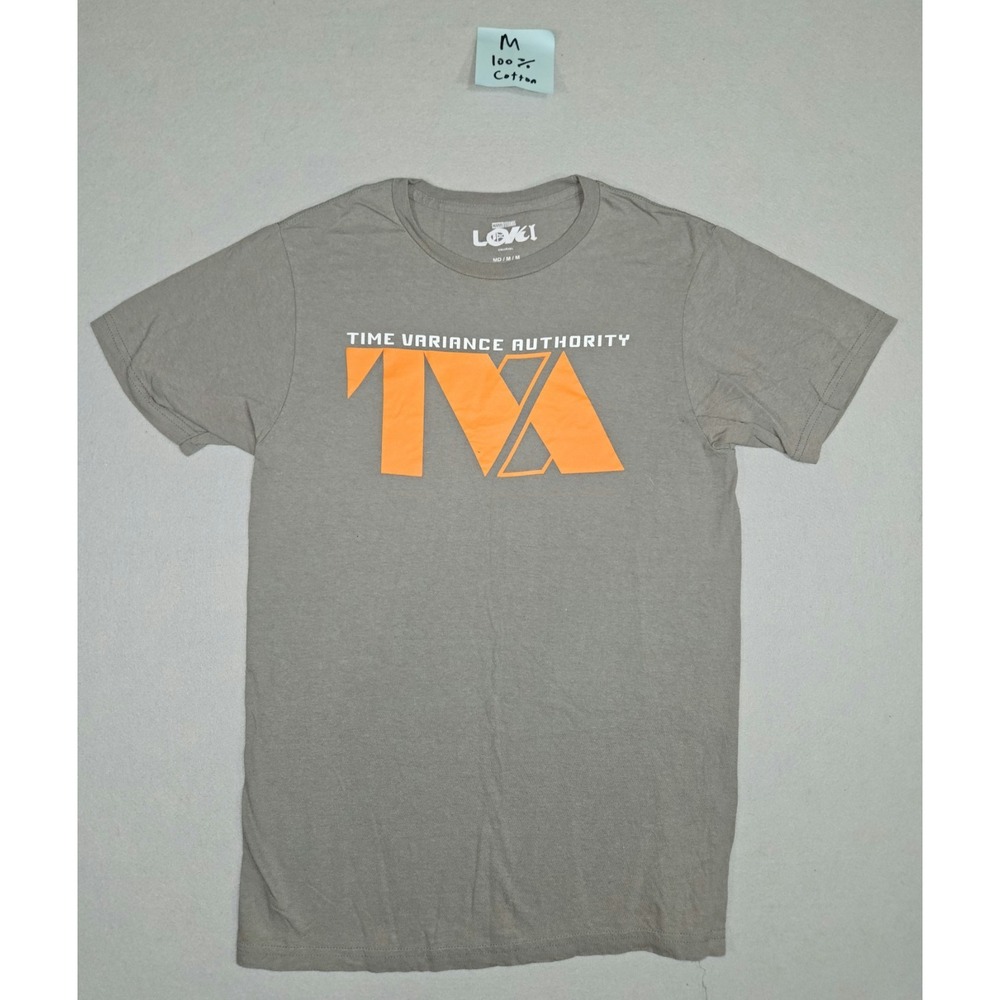 Marvel Studios Loki Time Variance Authority T-Shirt Men's Medium Gray Graphic T